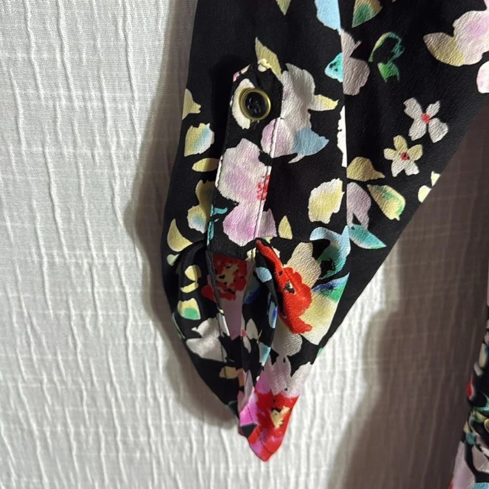YUMI Kim Floral Silk Romper‎ size small